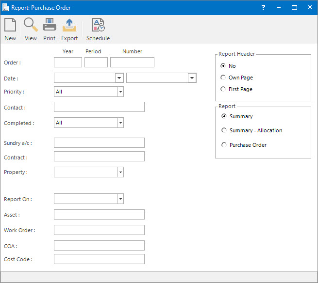 Printing Purchase Orders